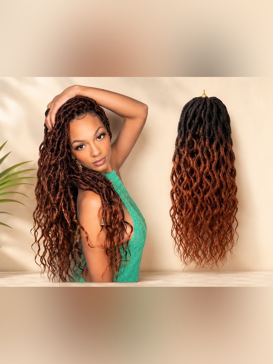 Goddess Other - 7 Packs 14” 1B/350 ombré goddess Locs Hippie Bohemian Pre-looped